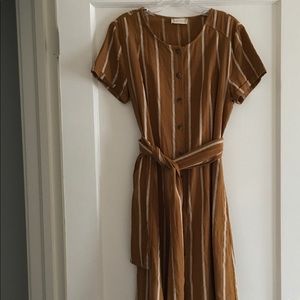 Altar’d State Prarie Cottage Dress Ochre